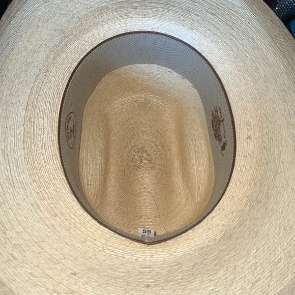 Alamo hats western cowboy iron weave straw hat 6 7/8